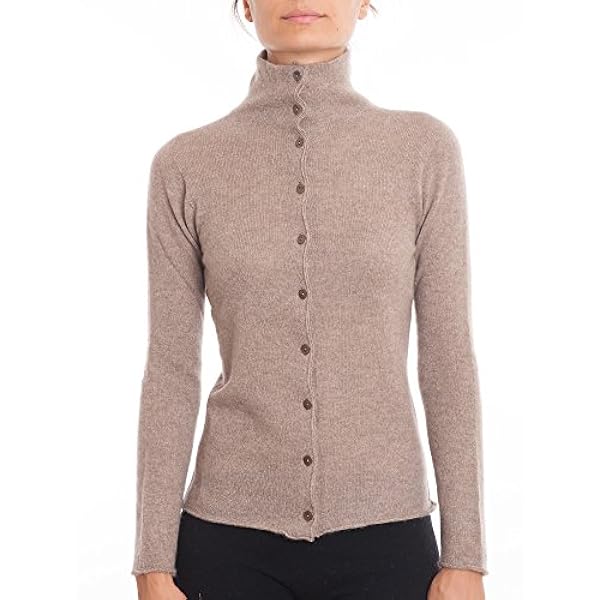 DALLE PIANE CASHMERE - Bomber met knopen van 100% kasjmier, voor dames